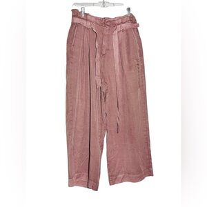 America Eagle women’s Wide Leg, High Waisted Peperbag Pants‎ Sz 10